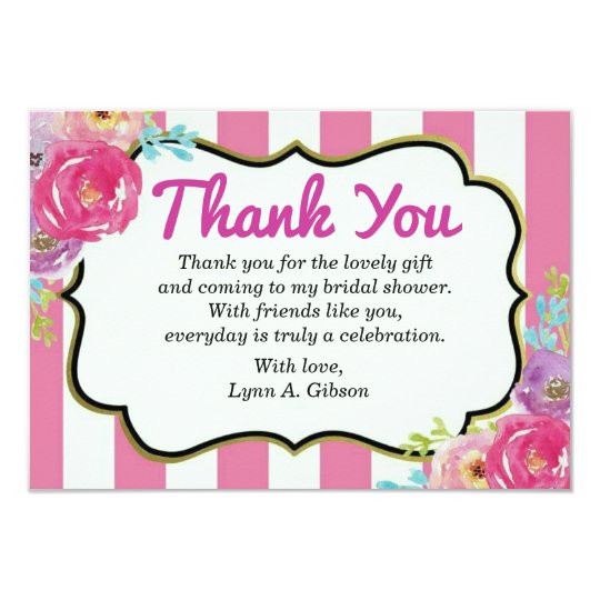 Thank You bridal Shower card | Zazzle.com