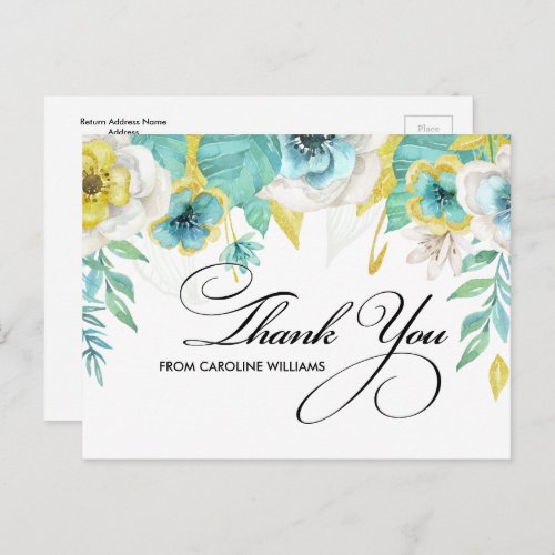 Thank You Bridal Shower Custom Postcards