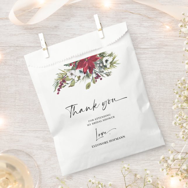 Thank you Bridal Shower Favor Bag (Clipped)