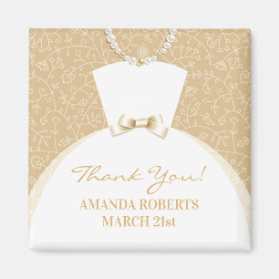 Thank You Bridal Shower Favors Magnet
