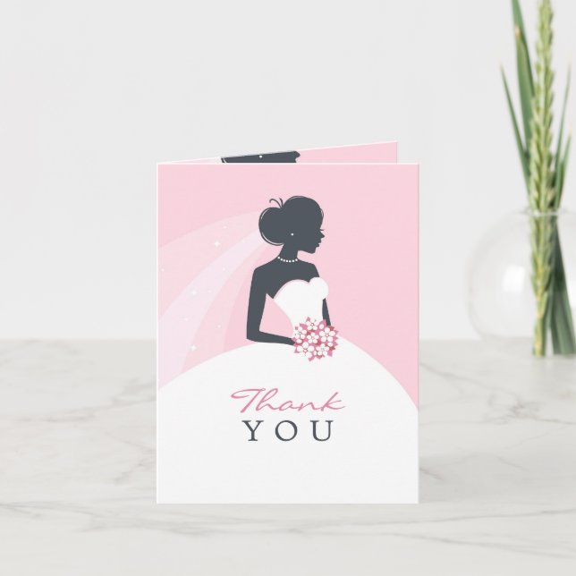 Thank You Bridal Shower Folded Card (Front)
