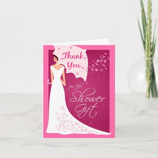 thank you bridal shower gift thank you cards zazzle