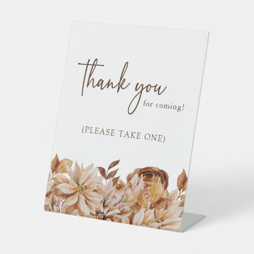 Thank You Bridal Shower Shower Pedestal Sign