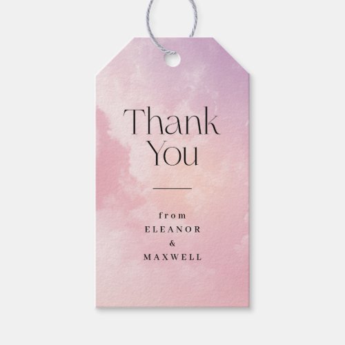 Thank You Bride On Cloud 9 Dreamy Favor Gift Tags