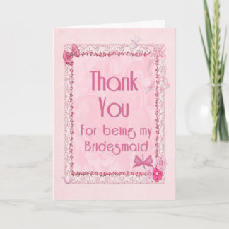 Thank you bridesmaid