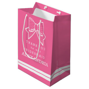 Thank You Bridesmaid Customize The Color Medium Gift Bag