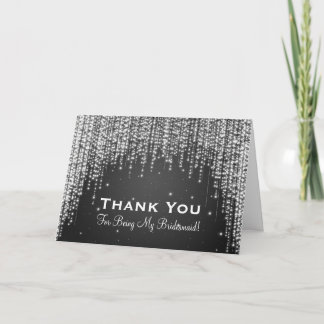 Thank You Bridesmaid Night Dazzle Black