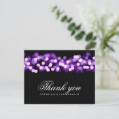 Thank You Bridesmaid Purple Hollywood Glam Postcard (Standing Front)