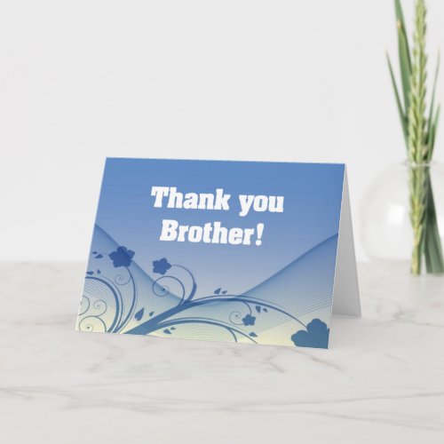 Thank you Brother Card