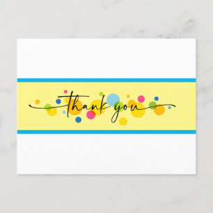 Thank You Bubbles  Postcard