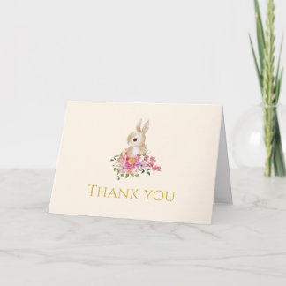 Thank You Bunny 1st Birthday Card