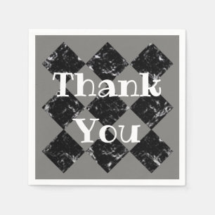 Thank You Business Black Diamond Appreciation Napkins