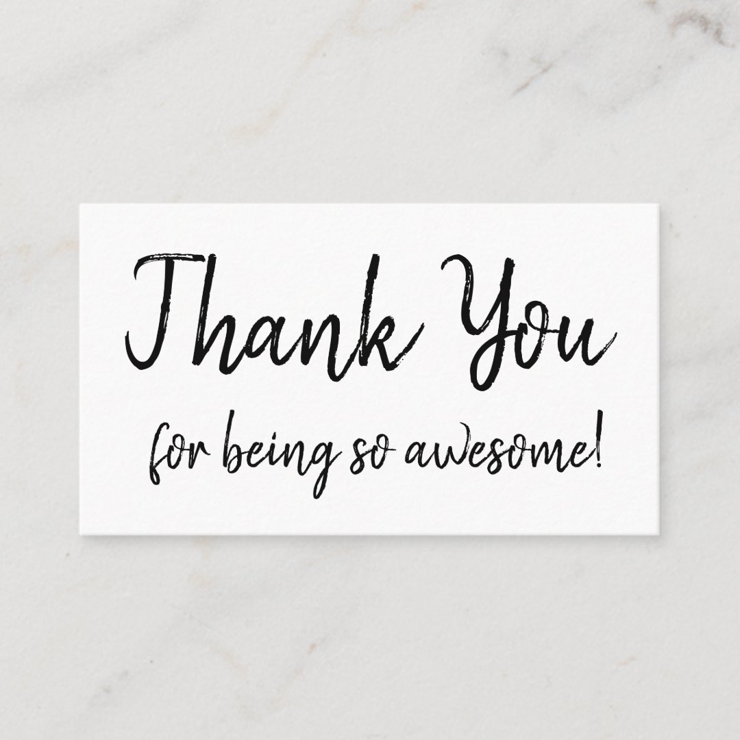 Thank You Business Card Appreciation | Zazzle