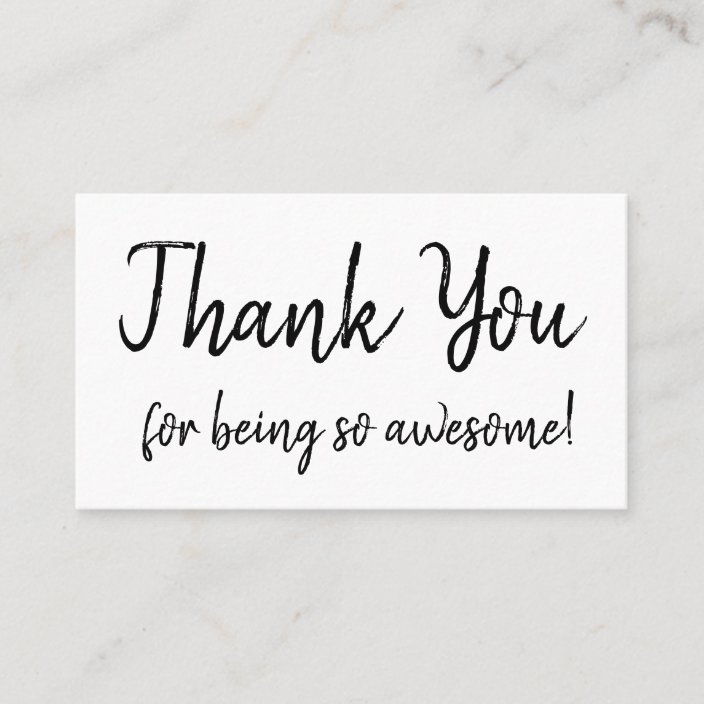 Thank You Business Card Appreciation | Zazzle.com