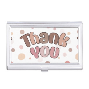 Thank you  business card case