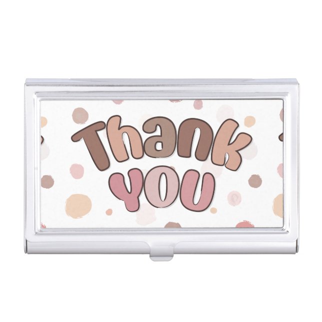 Thank you  business card case (Front)