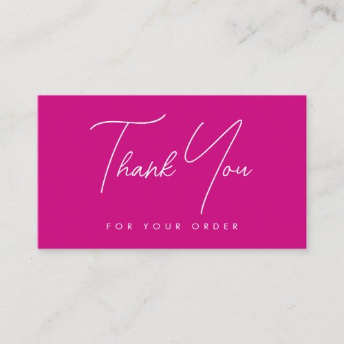 Thank You Business Cards Elegant Modern Trendy