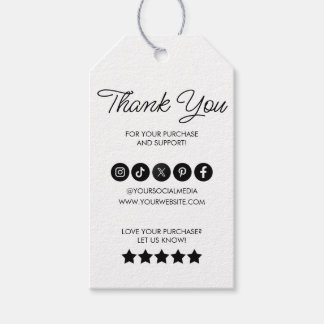 Thank You Business Logo Label Simple Modern