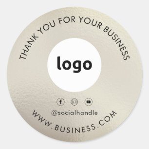 Thank You Business Logo Social Media Stickers