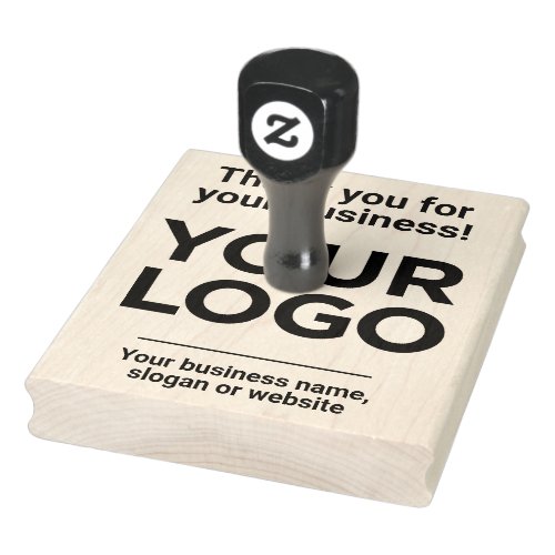 Thank You Business Logo Website Slogan Company Rubber Stamp