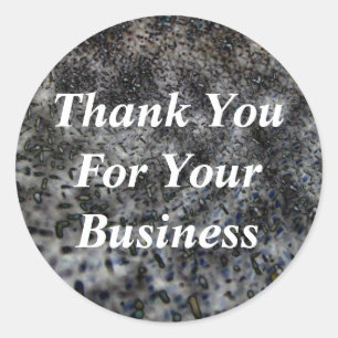 Thank You Business Modern Customer Appreciation Classic Round Sticker