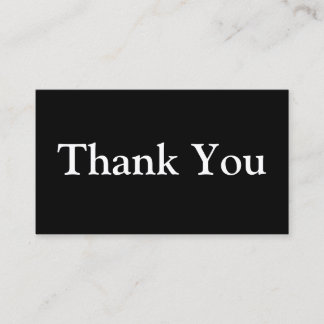 Thank You Business Percent Off Discount Customer Business Card