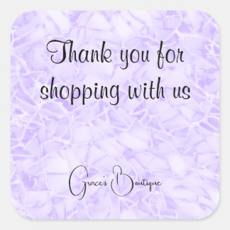 Thank You Business Square Sticker