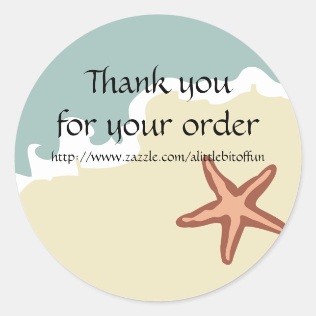 Thank You Business Sticker (Front)