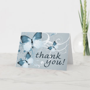 thank you : butterflies : card