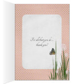 thank you-butterfly on puff flower (Inside (Right))