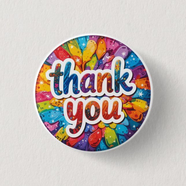 Thank You Button Badge (Front)