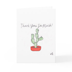 Thank You Cactus 5 Card