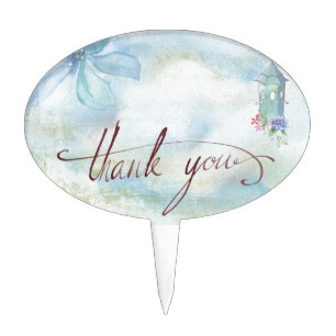 thank you cake topper