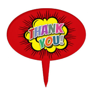 Thank You Cake Topper