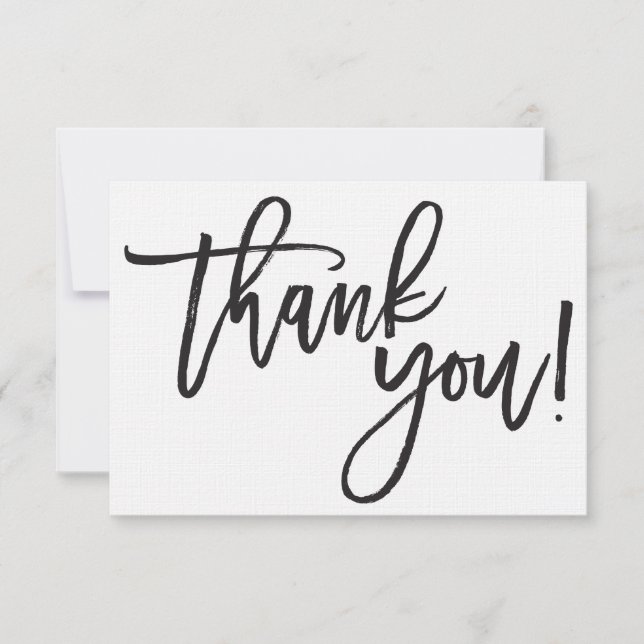 Thank You Calligraphy Card (Front)