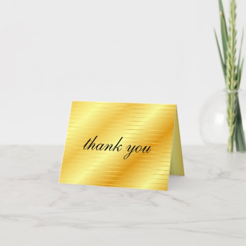 Thank You Calligraphy Script Gold Look Trendy