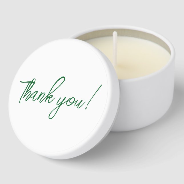 Thank You Candle Mini Candle Favors (Corner)