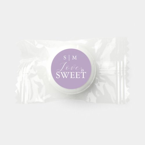 Thank You Candy Favors Lavender Monogram