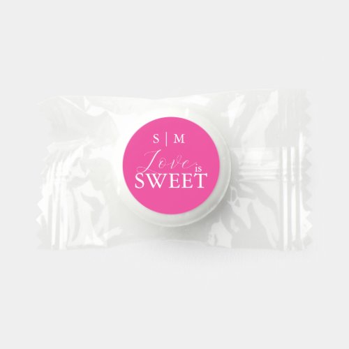 Thank You Candy Favors Pink Monogram