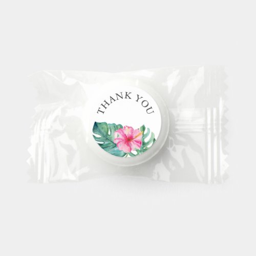 Thank You Candy Favors Watercolor Tropical Flower