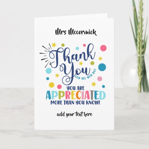 THank You card 