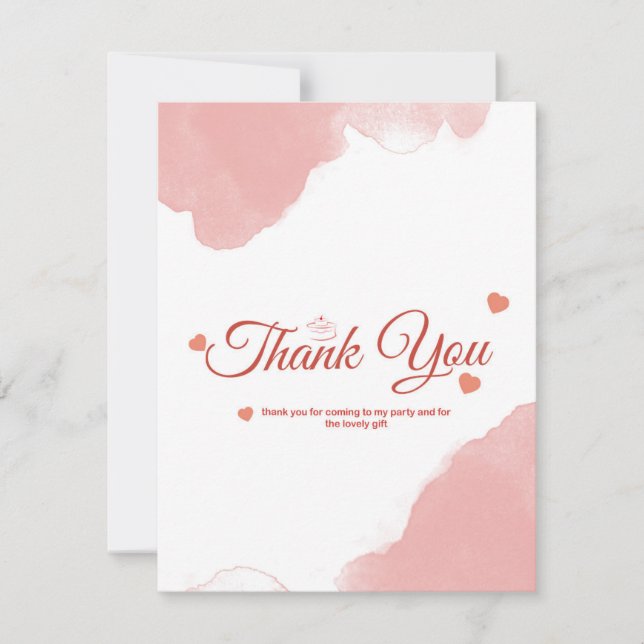 Thank You Card   (Front)