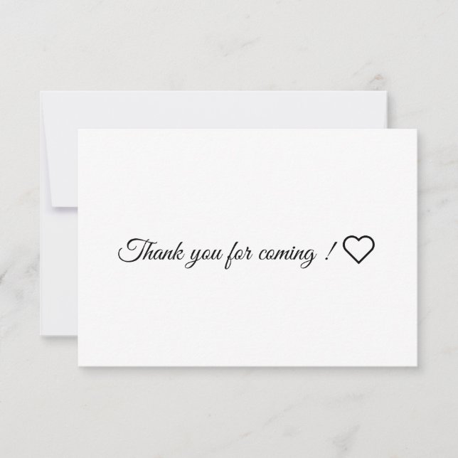 Thank you card (Front)