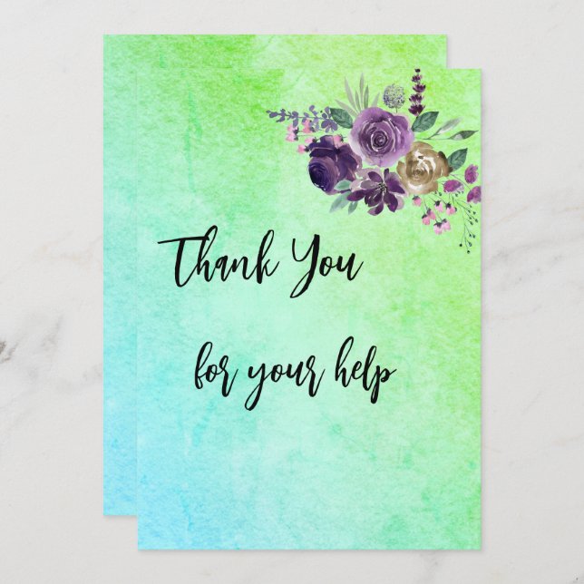 Thank You Card (Front/Back)