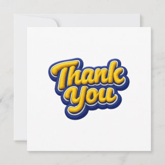 Thank you  card