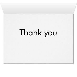 Thank you card