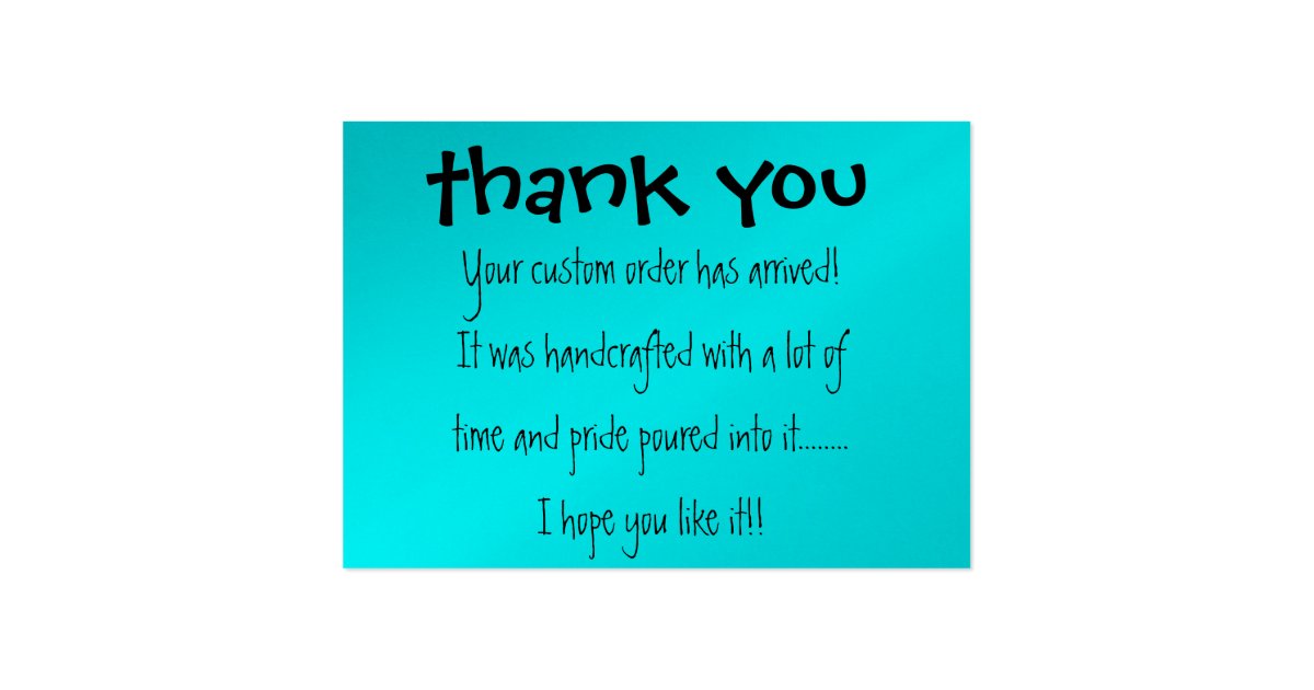 Thank you Card | Zazzle