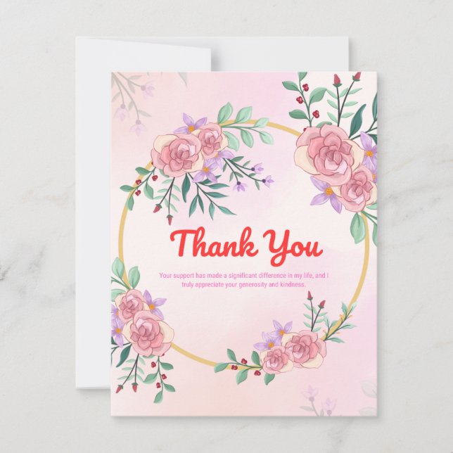 Thank You Card  (Front)