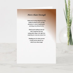 Thank you card