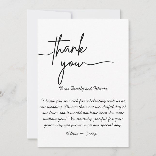 Thank You Card (Front)